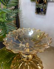 bronz gold derin sunum tabağı bronz 2