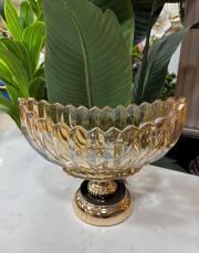 ayaklı cam gondol bronz