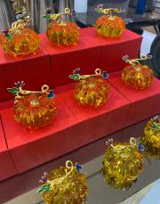 kristal mini obje sarı