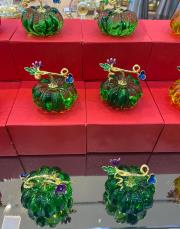 kristal mini obje yeşil