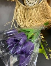 ıslak lale demeti 8´li mor