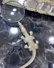 büyüteç timsah model gümüş