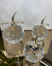 3 lü kristal elma gümüş