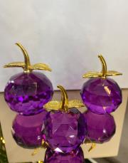 3 lü kristal elma mor