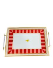 kırmızı beyaz tepsi 