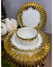 24 parça gold yemek takımı gold