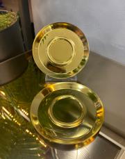 gold çay tabağı 6 lı gold