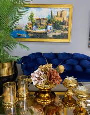 ufo saksı 3 lü kombin gold