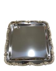 gül döküm tepsi gümüş adet gri