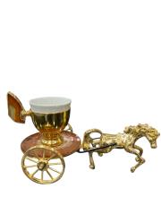 atlı doğal taş fincan tek adet kahve