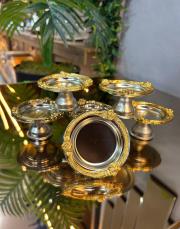 gülhane lokumluk 6 lı set gümüş