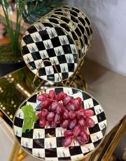 emaye 7 parça pasta servis seti 