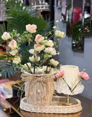 rattan osmanlı ipegi kombin set 