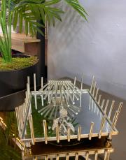 çubuk yerden peçetelik gümüş