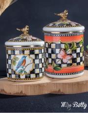 emaye dama kavonoz seti 2 li 