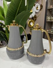 termos 2 li takım taşlı gri