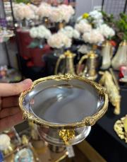 tekli sunum tabağı gümüş