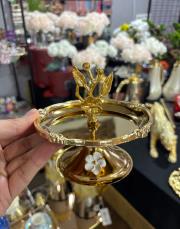 tekli sunum tabağı gold