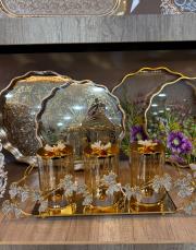 kelebek taşlı baharat seti altın