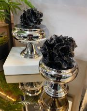 2 li mercan kapaklı şekerlik gümüş