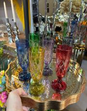 ayaklı kahve yanı su bardak seti 