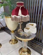 kadife abajur vintage model bordo