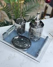 kristal banyo seti füme