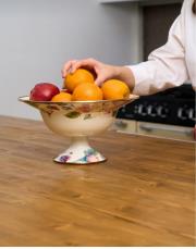 emaye ayaklı meyvelik 30cm rose deluxe  2