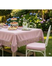 masa örtüsü mat kadife 2,50 ye 1,50 ölçü pembe