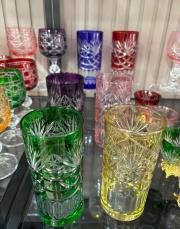 püskül renkli meşrubat bardağı 