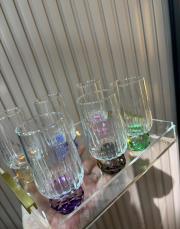 kristal toplu kahve yanı su bardagı  2