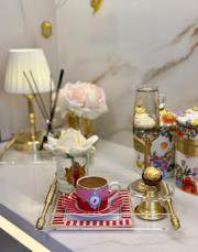 pleksi pirinç bilye kulp tek kişilik tepsi şeffaf 2