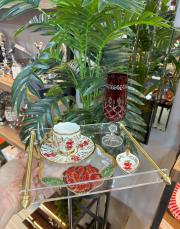 pleksi pirinç sivri kulp tek kişilik tepsi gold 2