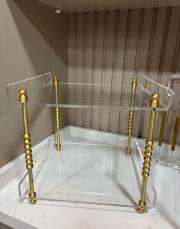 2 katlı bilyeli pirinç organizer 