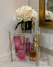 2 katlı bilyeli pirinç organizer  2