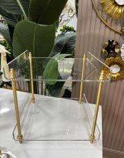 2 katlı sivri kulp pirinç organizer 