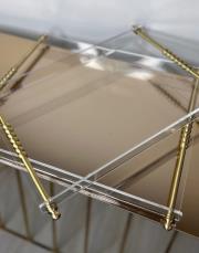 bilyeli 6 kişilik büyük boy tepsi şeffaf