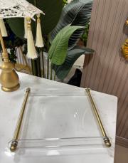 pleksi tek kişilik tepsi şeffaf 2