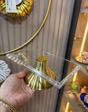 diktörtgen sunumluk 20 12 cm gold