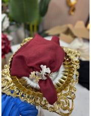 peçete örtüsü mat kadife 6 lı bordo