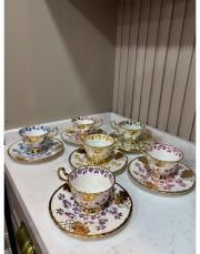 el boyması bahar dalı model 6 lı fincan 