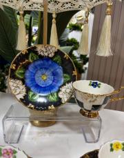 el boyaması fincan seti papatya model  2