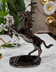 dekoratif at obje döküm acı kahve