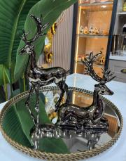 2’li döküm geyik eskitme