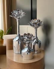 3 lü lotus şamdan füme