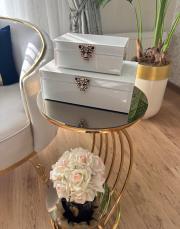 dekor 2 li cam kutu gold