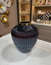 vazo büyük boy 34 cm ebat füme