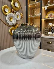 vazo büyük boy 34 cm ebat gümüş