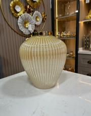 vazo büyük boy 34 cm ebat krem