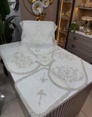 salon seti 5 parça gümüş 4